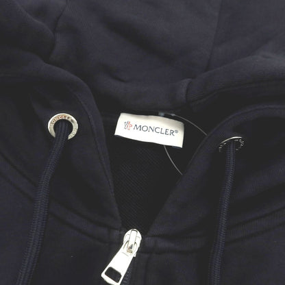 【中古】モンクレール MONCLER コットン スウェット ダブルジップ パーカー ダークネイビー【 S 】【 状態ランクB 】【 メンズ 】