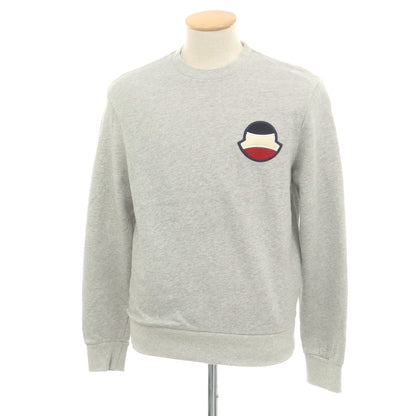 【中古】モンクレール MONCLER コットン クルーネック スウェット グレー【 S 】【 状態ランクB 】【 メンズ 】