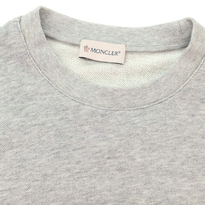 【中古】モンクレール MONCLER コットン クルーネック スウェット グレー【 S 】【 状態ランクB 】【 メンズ 】