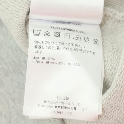 【中古】モンクレール MONCLER コットン クルーネック スウェット グレー【 S 】【 状態ランクB 】【 メンズ 】