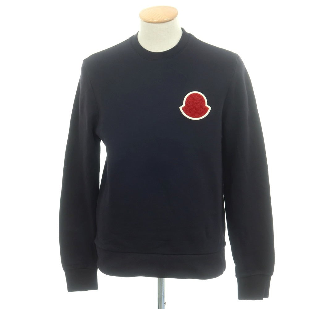 【中古】モンクレール MONCLER コットン クルーネック スウェット ダークネイビー【 S 】【 状態ランクB 】【 メンズ 】