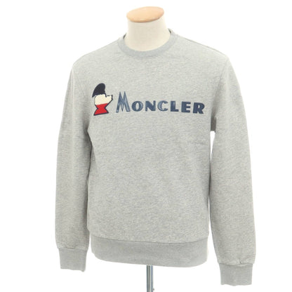 【中古】モンクレール MONCLER コットン クルーネック スウェット グレー【 S 】【 状態ランクB 】【 メンズ 】