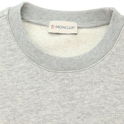 【中古】モンクレール MONCLER コットン クルーネック スウェット グレー【 S 】【 状態ランクB 】【 メンズ 】