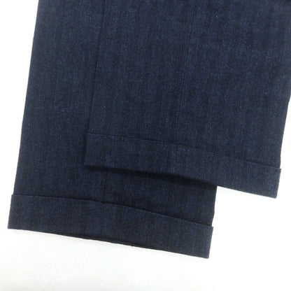 【中古】ルイジ ボレッリ Luigi Borrelli ストレッチコットン カジュアルスラックスパンツ ネイビー【 44 】【 状態ランクB 】【 メンズ 】