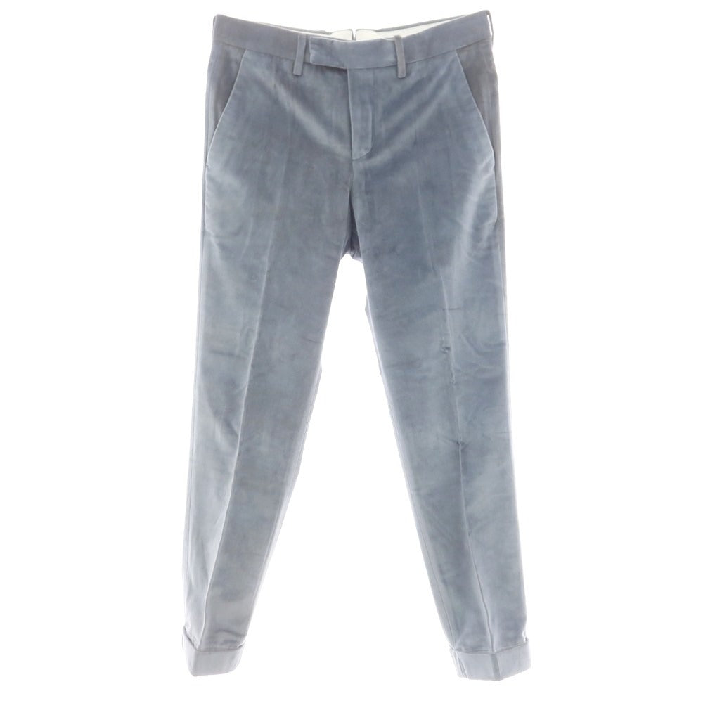 【中古】ピーティートリノ PT TORINO コットンベロア カジュアルスラックスパンツ グレーブルー【 44 】【 状態ランクC 】【 メンズ 】