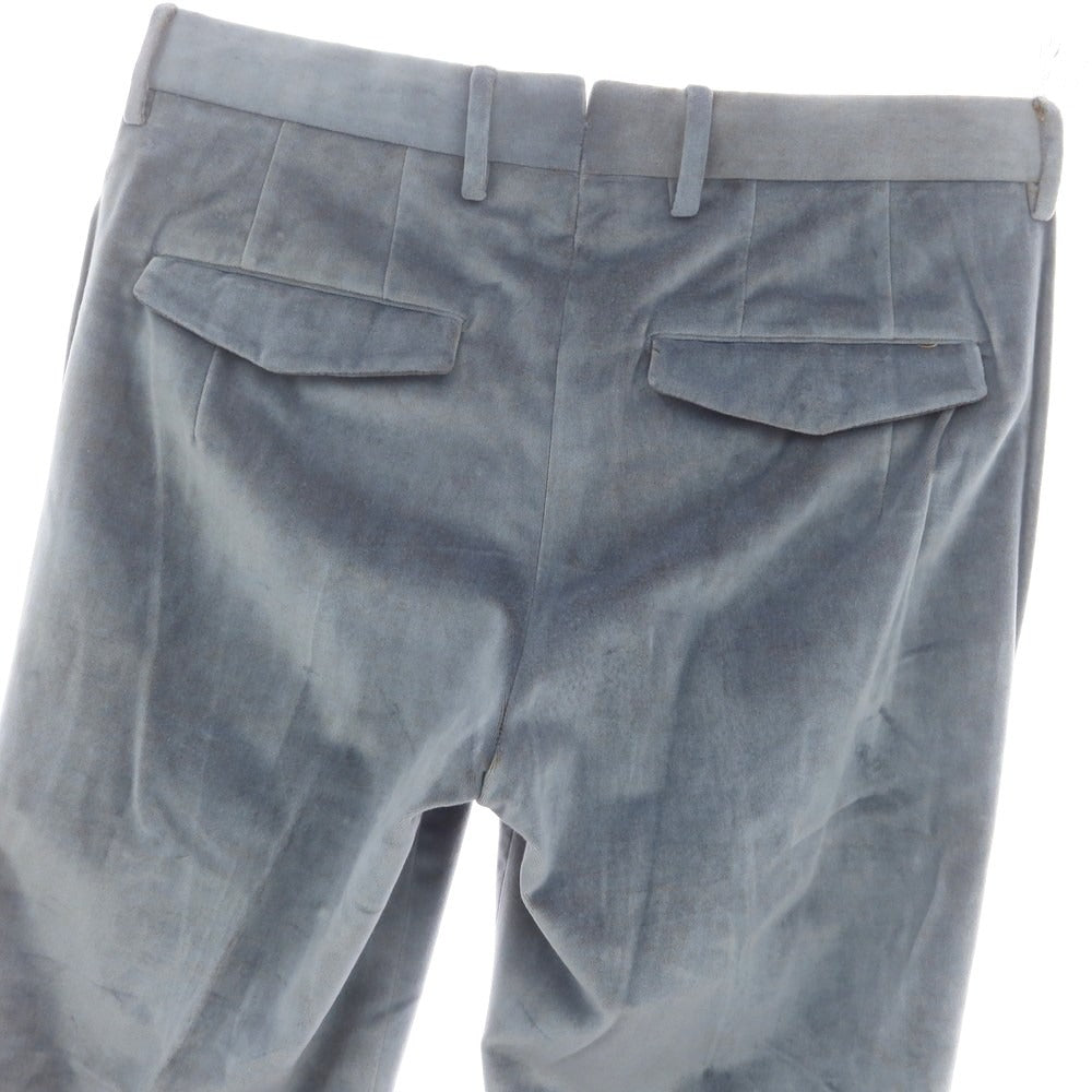 【中古】ピーティートリノ PT TORINO コットンベロア カジュアルスラックスパンツ グレーブルー【 44 】【 状態ランクC 】【 メンズ 】