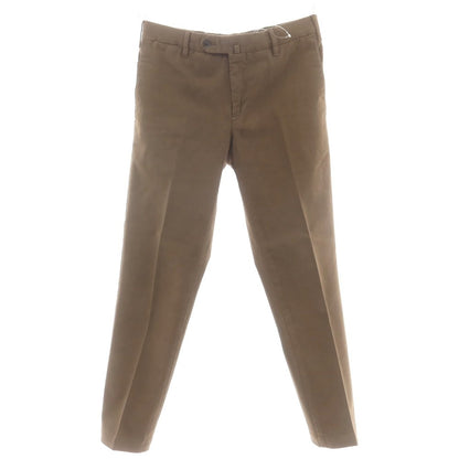 【中古】ピーティーゼロウーノ PT01 ストレッチコットン カジュアルスラックスパンツ ブラウン【 48 】【 状態ランクC 】【 メンズ 】