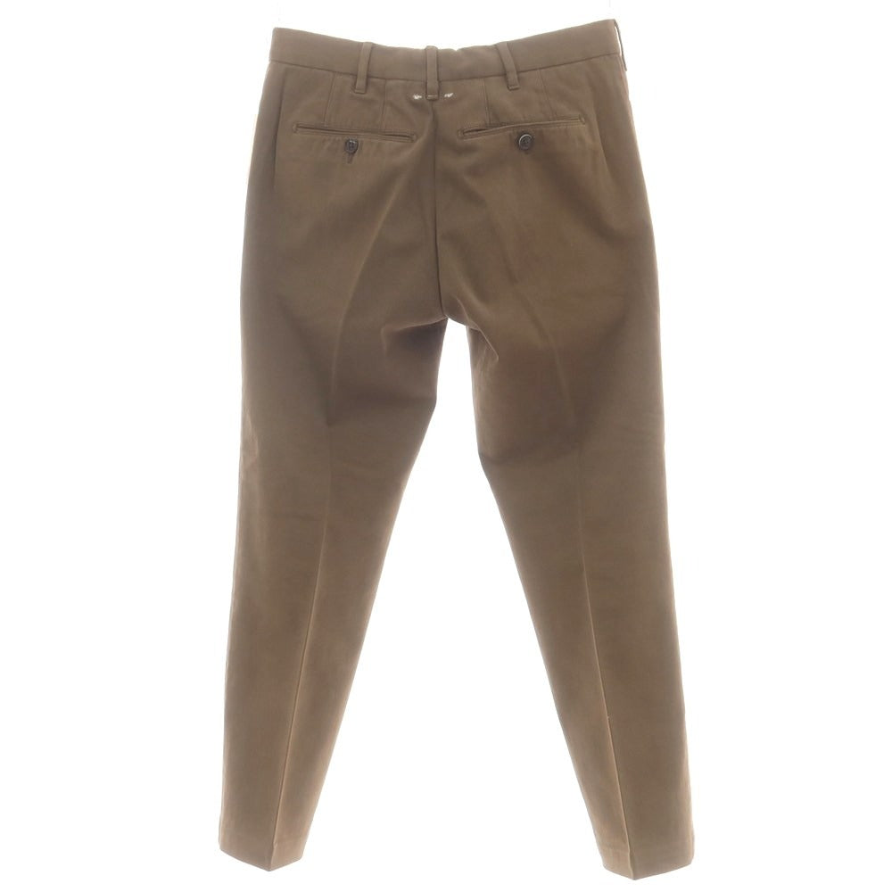 【中古】ピーティーゼロウーノ PT01 ストレッチコットン カジュアルスラックスパンツ ブラウン【 48 】【 状態ランクC 】【 メンズ 】