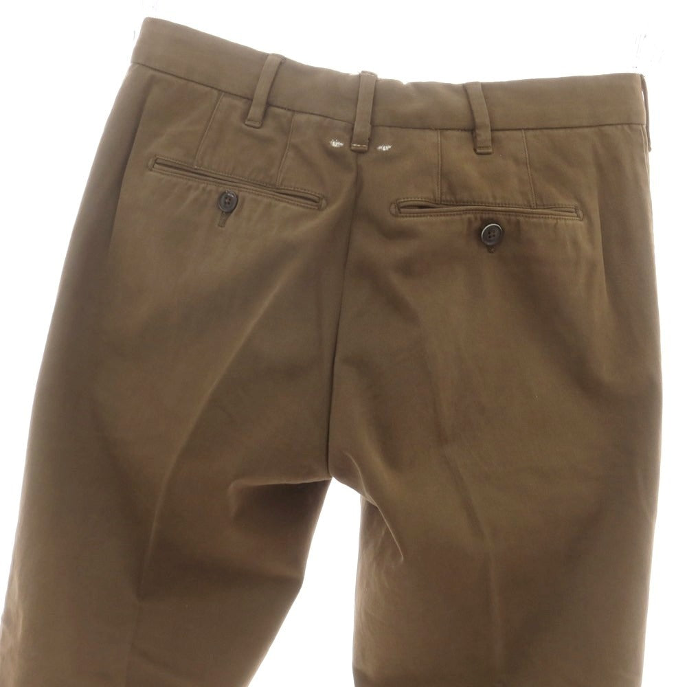 【中古】ピーティーゼロウーノ PT01 ストレッチコットン カジュアルスラックスパンツ ブラウン【 48 】【 状態ランクC 】【 メンズ 】