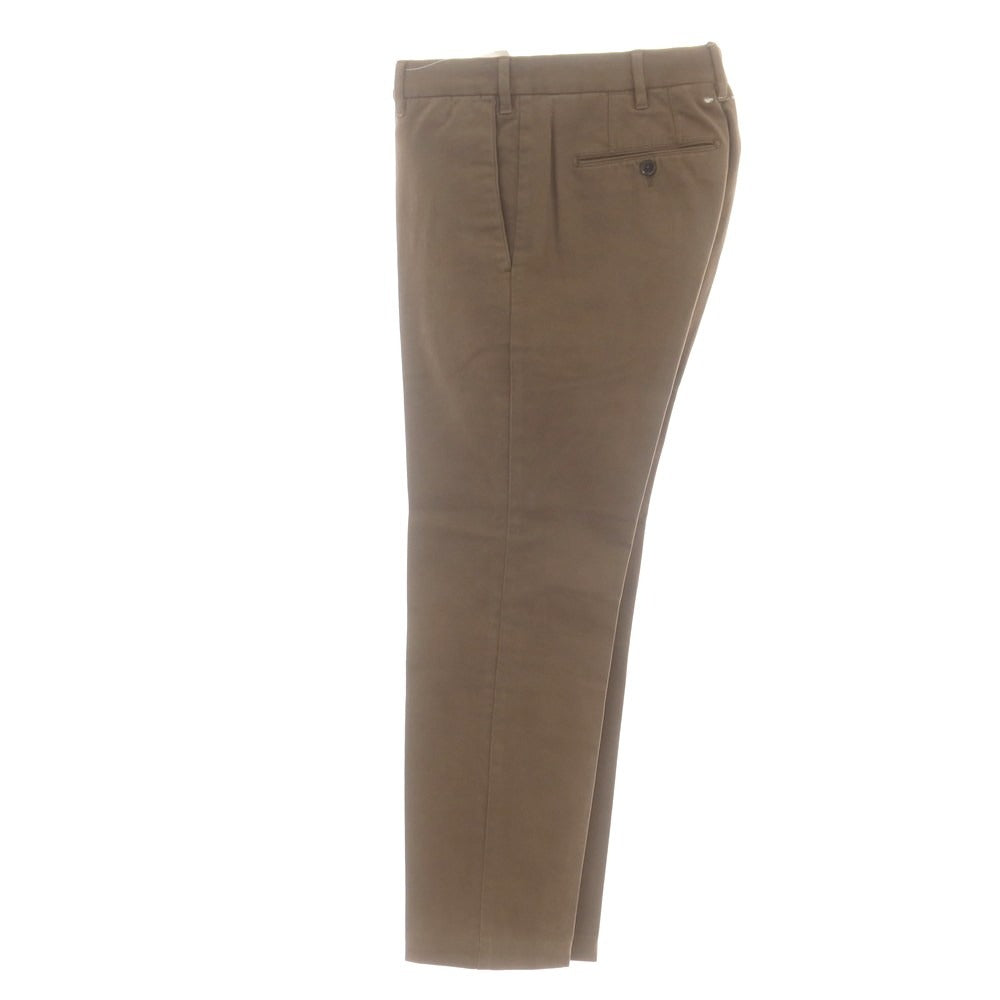 【中古】ピーティーゼロウーノ PT01 ストレッチコットン カジュアルスラックスパンツ ブラウン【 48 】【 状態ランクC 】【 メンズ 】