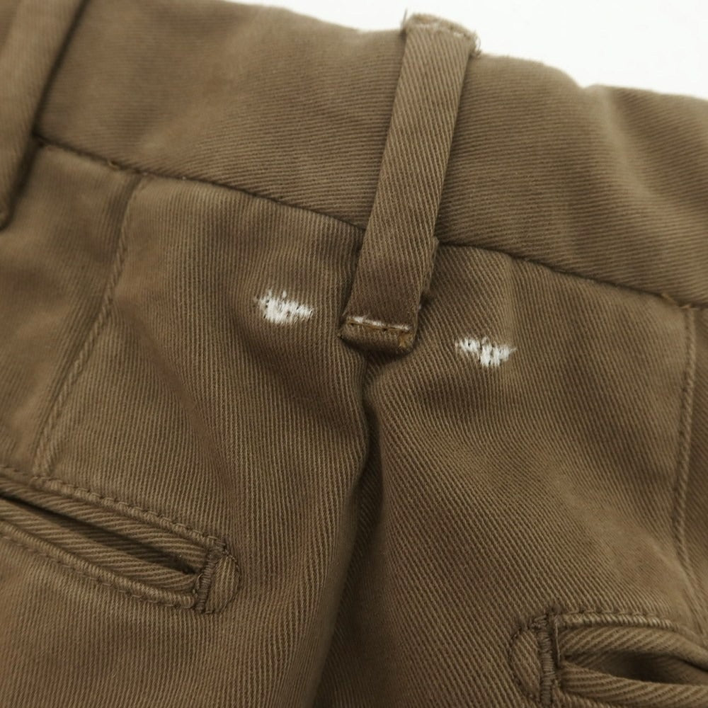 【中古】ピーティーゼロウーノ PT01 ストレッチコットン カジュアルスラックスパンツ ブラウン【 48 】【 状態ランクC 】【 メンズ 】