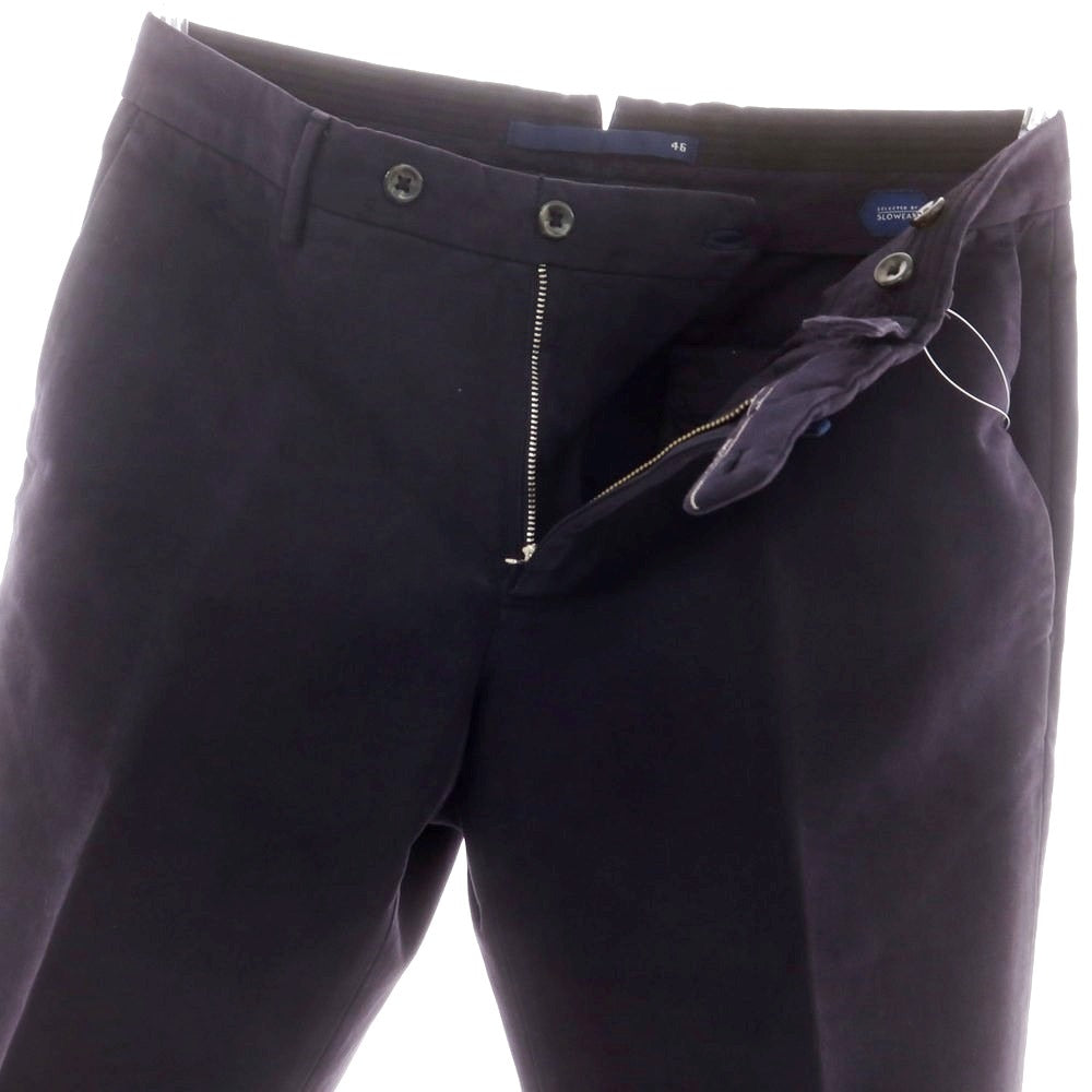 【中古】インコテックス INCOTEX ストレッチコットン カジュアルスラックスパンツ ネイビー【 46 】【 状態ランクC 】【 メンズ 】