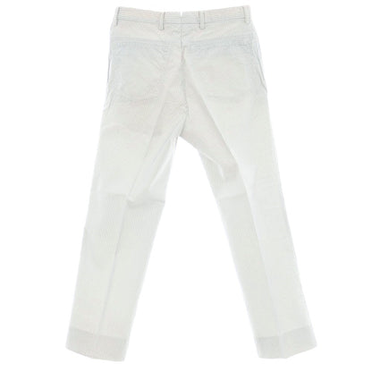 【中古】インコテックス INCOTEX コットン カジュアルスラックスパンツ ホワイトxブルー【 46 】【 状態ランクC 】【 メンズ 】