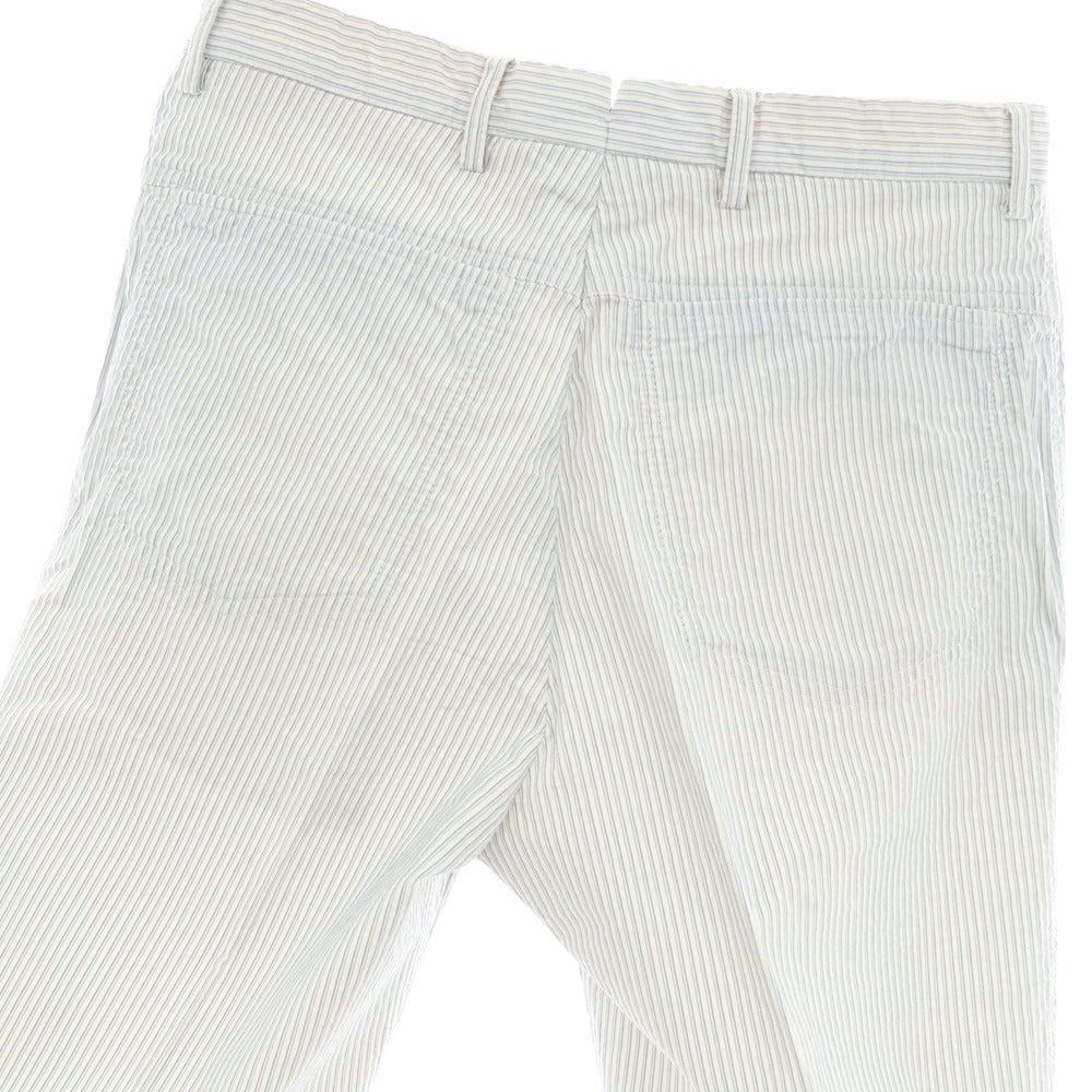 【中古】インコテックス INCOTEX コットン カジュアルスラックスパンツ ホワイトxブルー【 46 】【 状態ランクC 】【 メンズ 】