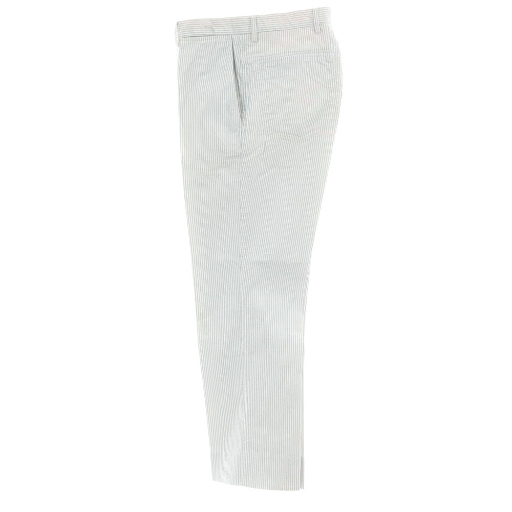 【中古】インコテックス INCOTEX コットン カジュアルスラックスパンツ ホワイトxブルー【 46 】【 状態ランクC 】【 メンズ 】