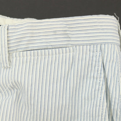 【中古】インコテックス INCOTEX コットン カジュアルスラックスパンツ ホワイトxブルー【 46 】【 状態ランクC 】【 メンズ 】