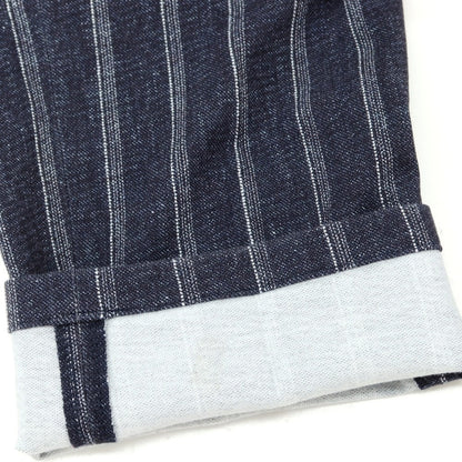 【中古】チルコロ1901 CIRCOLO 1901 ストレッチコットン カジュアルスラックスパンツ ネイビーxホワイト【 46 】【 状態ランクC 】【 メンズ 】