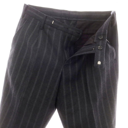 【中古】デザインワークス DESIGNWORKS ウール ストライプ カジュアルスラックスパンツ グレー【 46 】【 状態ランクB 】【 メンズ 】