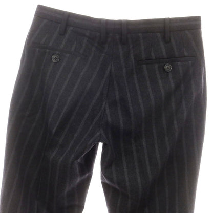 【中古】デザインワークス DESIGNWORKS ウール ストライプ カジュアルスラックスパンツ グレー【 46 】【 状態ランクB 】【 メンズ 】