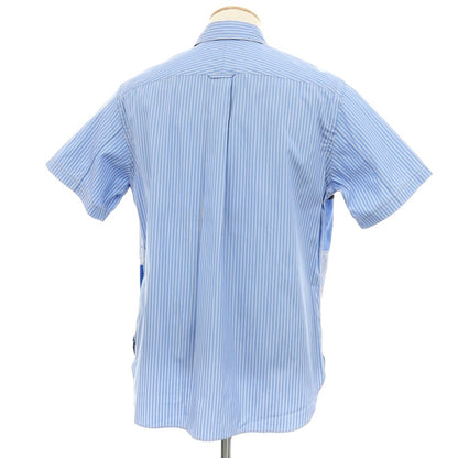 【中古】ジュンヤワタナベ マン JUNYA WATANABE MAN 2025年春夏 パッチワーク 半袖シャツ ブルー【サイズXS】【 状態ランクA 】【 メンズ 】