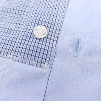 【中古】ジュンヤワタナベ マン JUNYA WATANABE MAN × GUY ROVER 2025年春夏 ワイドカラー カジュアルシャツ ライトブルー【 S 】【 状態ランクB 】【 メンズ 】