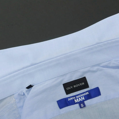 【中古】ジュンヤワタナベ マン JUNYA WATANABE MAN × GUY ROVER 2025年春夏 パッチワーク カジュアルシャツ ライトブルー【 S 】【 状態ランクA 】【 メンズ 】