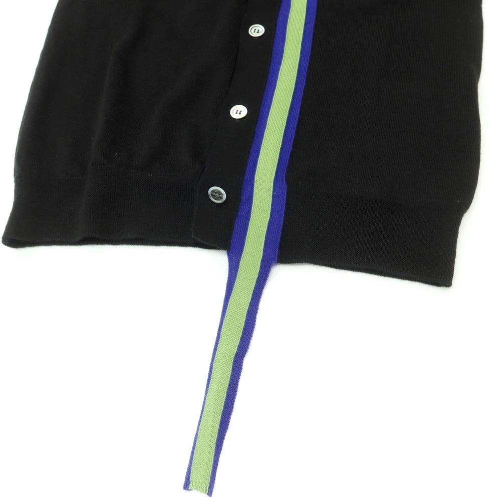 【中古】コムデギャルソン オムドゥ COMME des GARCONS HOMME DEUX 2025年春夏 ハイゲージ アクリルウール ニットベスト ブラック【 M 】【 状態ランクA 】【 メンズ 】