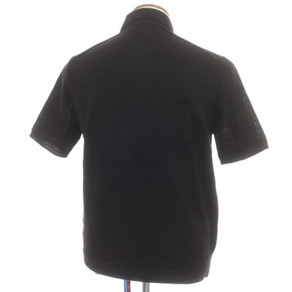 【中古】コムデギャルソン オムドゥ COMME des GARCONS HOMME DEUX 2025年春夏 アクリルウール 半袖 ポロニット ブラック【 M 】【 状態ランクA 】【 メンズ 】