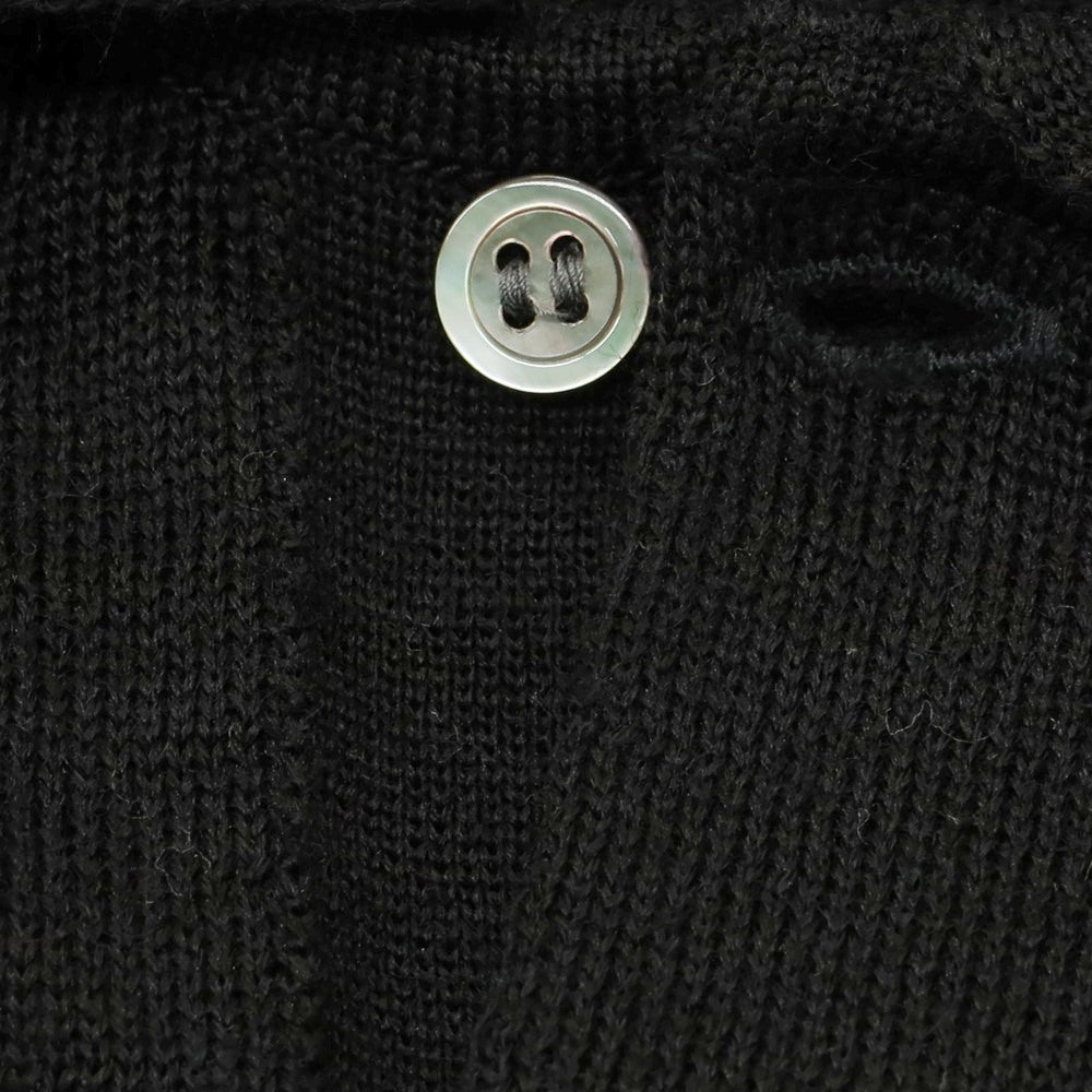 【中古】コムデギャルソン オムドゥ COMME des GARCONS HOMME DEUX 2025年春夏 アクリルウール 半袖 ポロニット ブラック【サイズM】【 状態ランクA 】【 メンズ 】 [CPD]