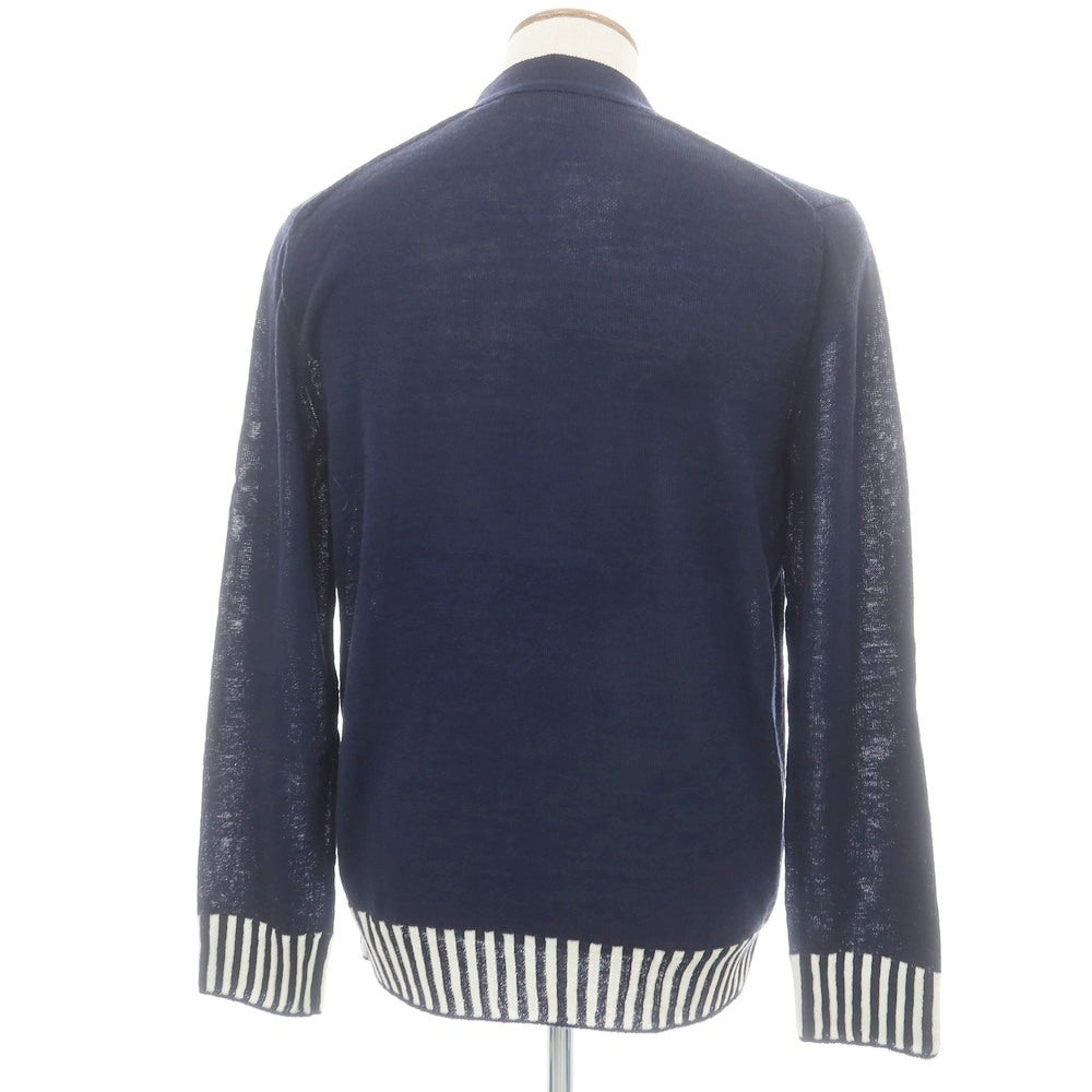 【中古】コムデギャルソン オムドゥ COMME des GARCONS HOMME DEUX 2025年春夏 ウール カーディガン ネイビー【サイズM】【 状態ランクA 】【 メンズ 】 [CPD]