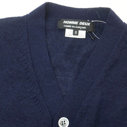 【中古】コムデギャルソン オムドゥ COMME des GARCONS HOMME DEUX 2025年春夏 ウール カーディガン ネイビー【 M 】【 状態ランクA 】【 メンズ 】