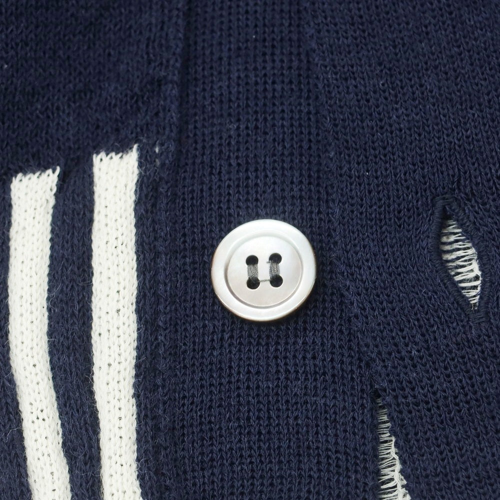 【中古】コムデギャルソン オムドゥ COMME des GARCONS HOMME DEUX 2025年春夏 ウール カーディガン ネイビー【 M 】【 状態ランクA 】【 メンズ 】