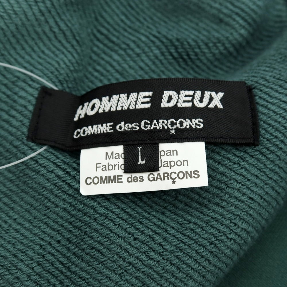 【中古】コムデギャルソン オムドゥ COMME des GARCONS HOMME DEUX 2025年春夏 ポリエステルコットン ジャージ ショートパンツ グリーン【サイズL】【 状態ランクA 】【 メンズ 】 [DPD]
