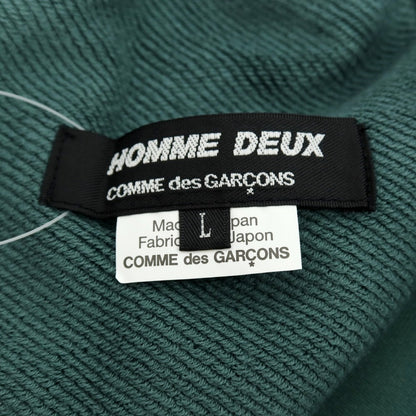 【中古】コムデギャルソン オムドゥ COMME des GARCONS HOMME DEUX 2025年春夏 ポリエステルコットン ジャージ ショートパンツ グリーン【サイズL】【 状態ランクA 】【 メンズ 】