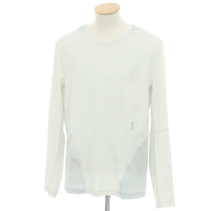 【中古】オン On × POST ARCHIVE FACTION ストレッチ ポリエステル 長袖Ｔシャツ ペールグリーンxライトグレー【 S 】【 状態ランクA 】【 メンズ 】