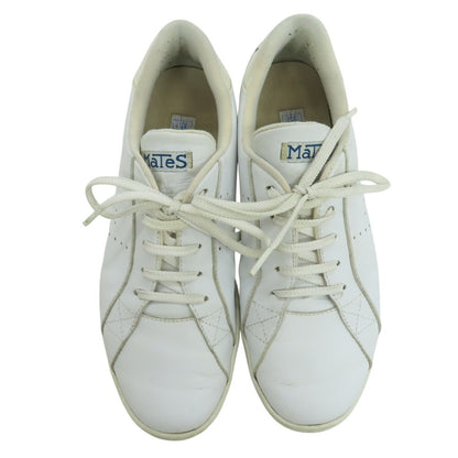 【中古】マテス Mates レザー スニーカー ホワイト【 27 】【 状態ランクC 】【 メンズ 】