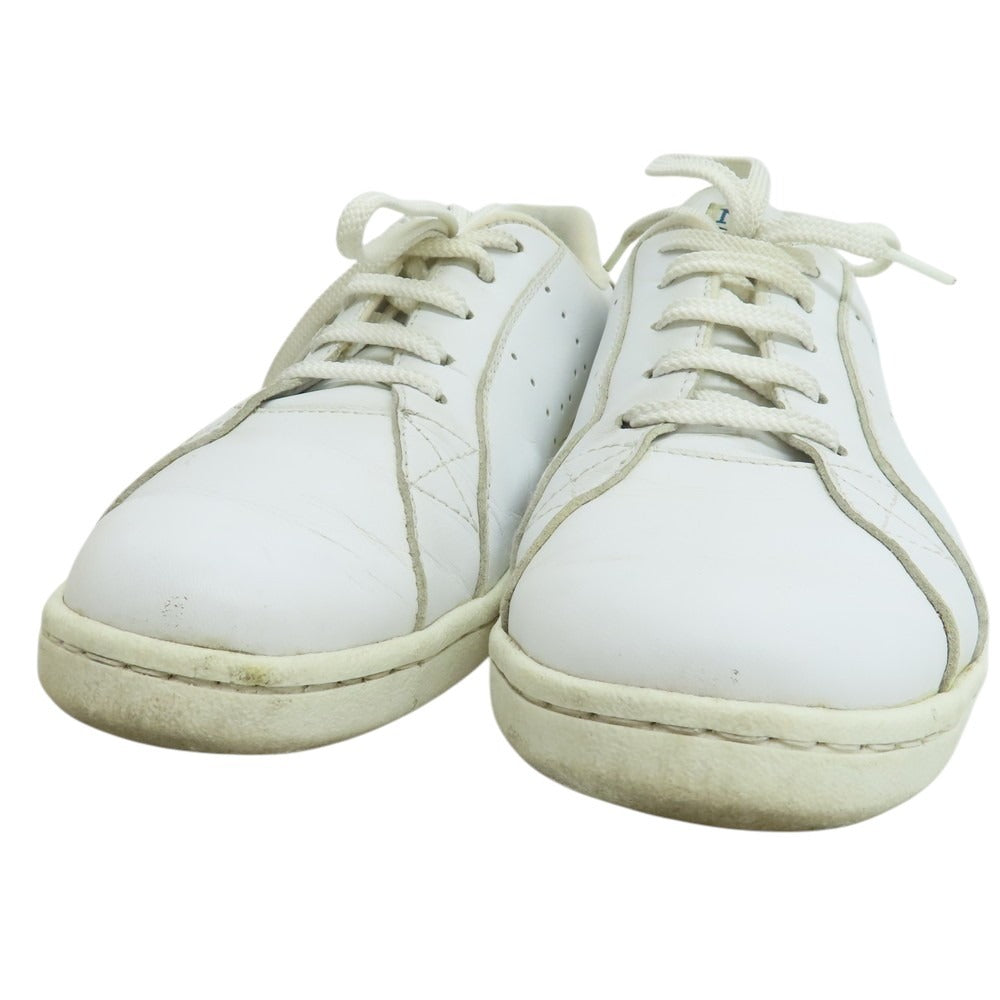 【中古】マテス Mates レザー スニーカー ホワイト【 27 】【 状態ランクC 】【 メンズ 】