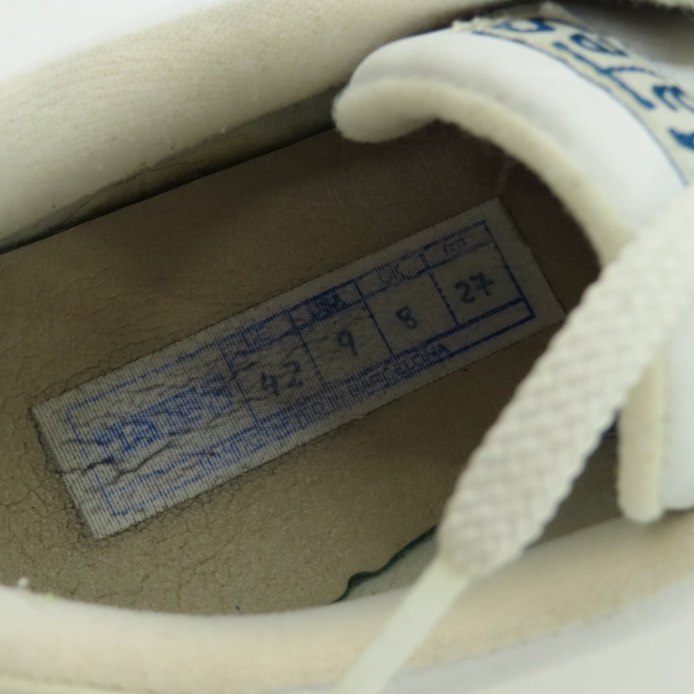 【中古】マテス Mates レザー スニーカー ホワイト【 27 】【 状態ランクC 】【 メンズ 】