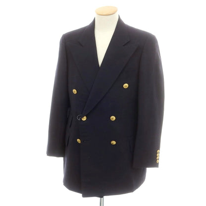 【中古】ポロ ラルフローレン Polo Ralph Lauren ウール ダブル テーラードジャケット ネイビー【 180-99-91 】【 状態ランクC 】【 メンズ 】