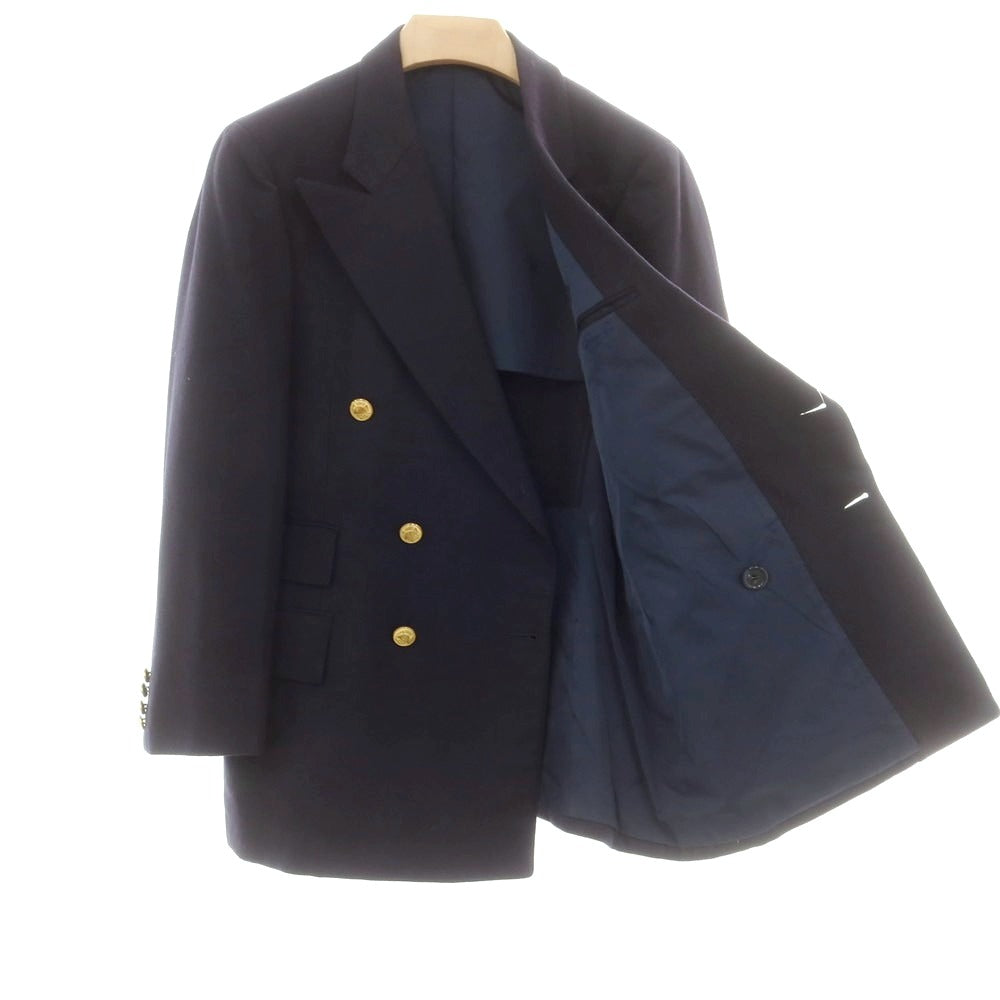 【中古】ポロ ラルフローレン Polo Ralph Lauren ウール ダブル テーラードジャケット ネイビー【 180-99-91 】【 状態ランクC 】【 メンズ 】