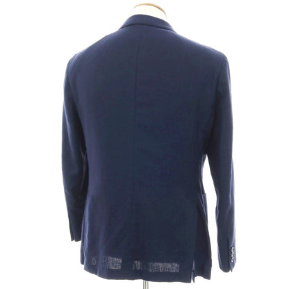 【中古】ボリオリ BOGLIOLI DOVER シルク 3B テーラードジャケット ネイビー【 48 】【 状態ランクC 】【 メンズ 】