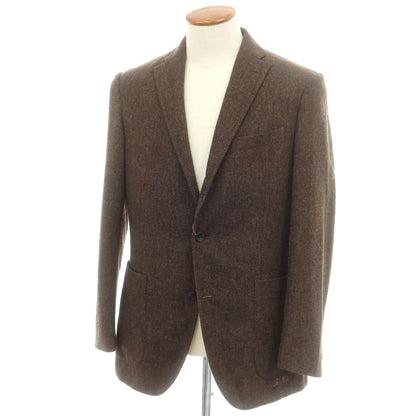 【中古】ボリオリ BOGLIOLI DOVER ウール テーラードジャケット ブラウン【 48 】【 状態ランクC 】【 メンズ 】