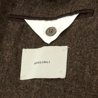 【中古】ボリオリ BOGLIOLI DOVER ウール テーラードジャケット ブラウン【 48 】【 状態ランクC 】【 メンズ 】