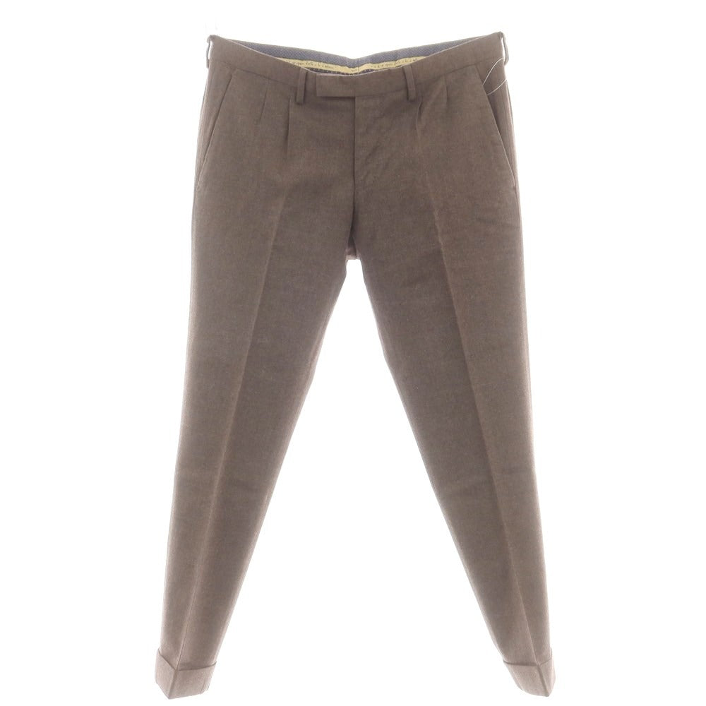 【中古】ジェルマーノ GERMANO ストレッチウール ドレススラックスパンツ ブラウン系【 48 】【 状態ランクB 】【 メンズ 】