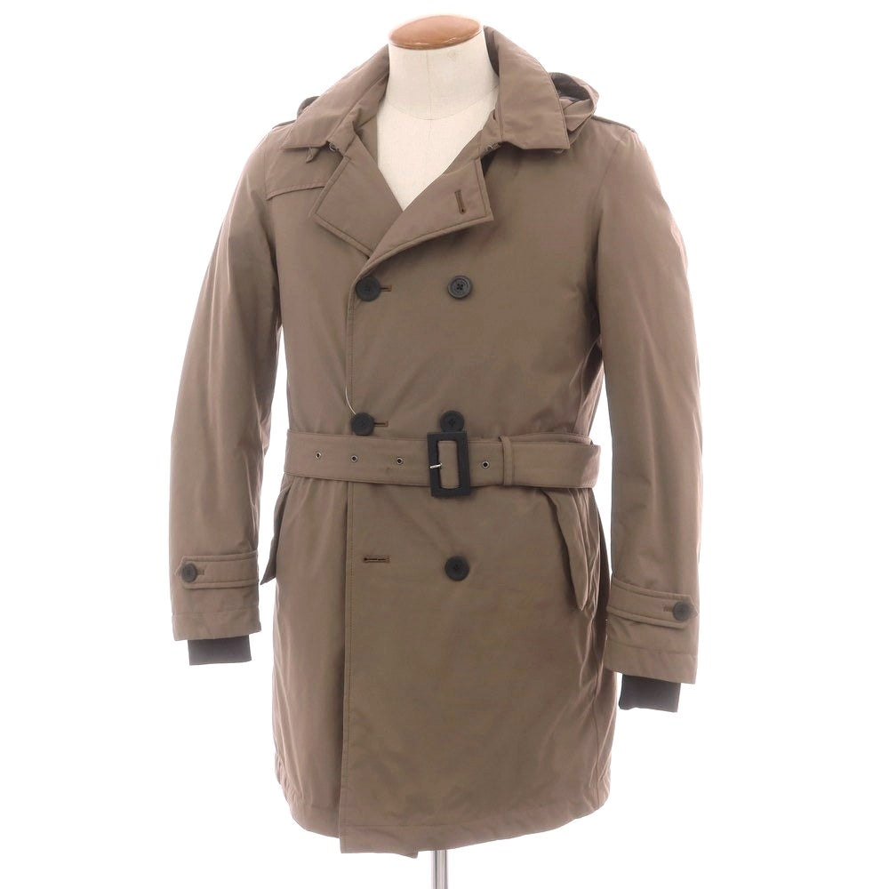 【中古】ヘルノ Herno Laminar GORE-TEX ダブルブレスト ダウンコート ブラウン【 46 】【 状態ランクC 】【 メンズ 】