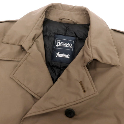 【中古】ヘルノ Herno Laminar GORE-TEX ダブルブレスト ダウンコート ブラウン【 46 】【 状態ランクC 】【 メンズ 】
