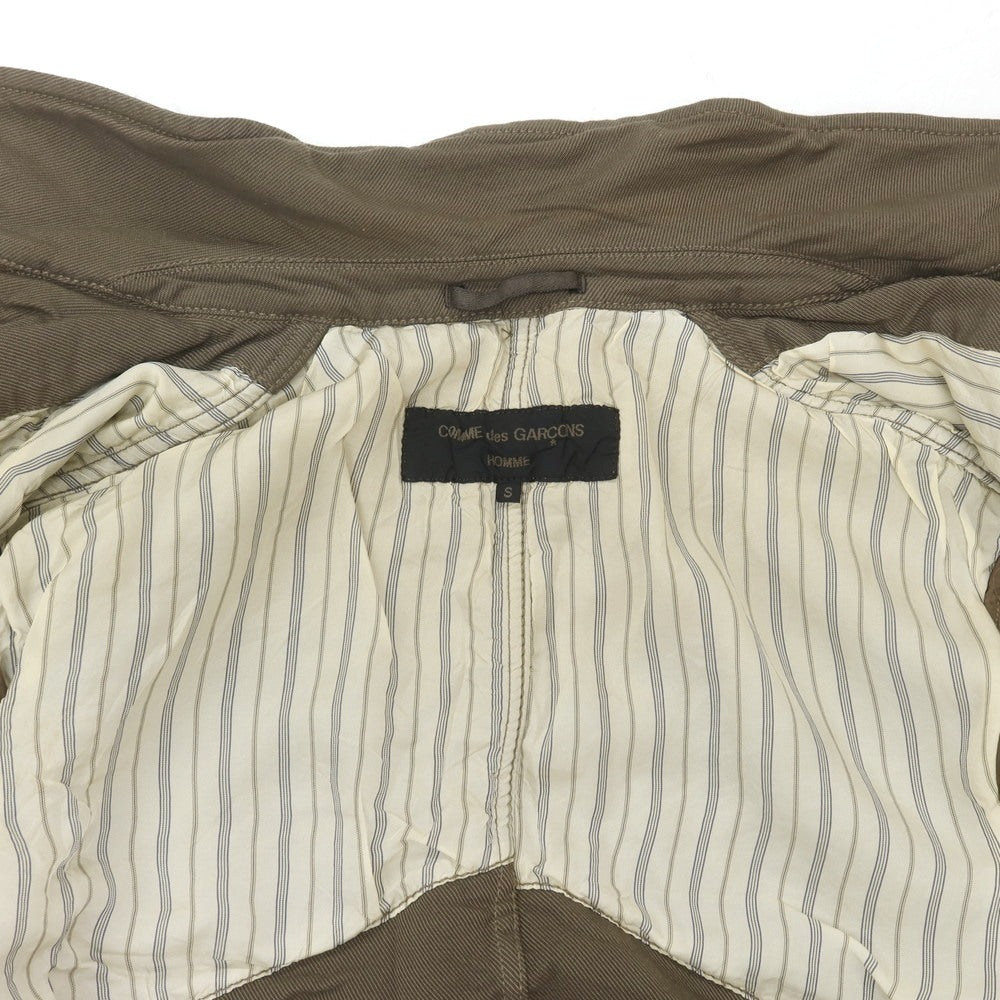 【中古】コムデギャルソンオム COMME des GARCONS HOMME ポリエステル ワークジャケット グレージュ【 S 】【 状態ランクC 】【 メンズ 】