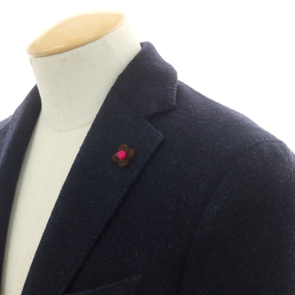 【中古】ラルディーニ LARDINI ウールナイロン テーラードジャケット ネイビー【 44 】【 状態ランクC 】【 メンズ 】