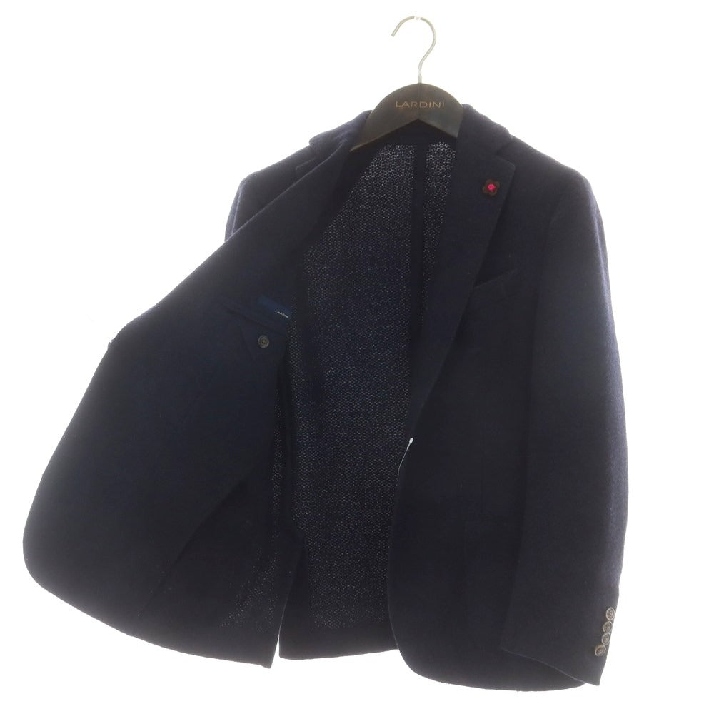 【中古】ラルディーニ LARDINI ウールナイロン テーラードジャケット ネイビー【 44 】【 状態ランクC 】【 メンズ 】