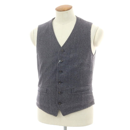 【中古】ラルディーニ LARDINI ウールポリエステル カジュアル系ジレ ブルーグレー【 46 】【 状態ランクC 】【 メンズ 】